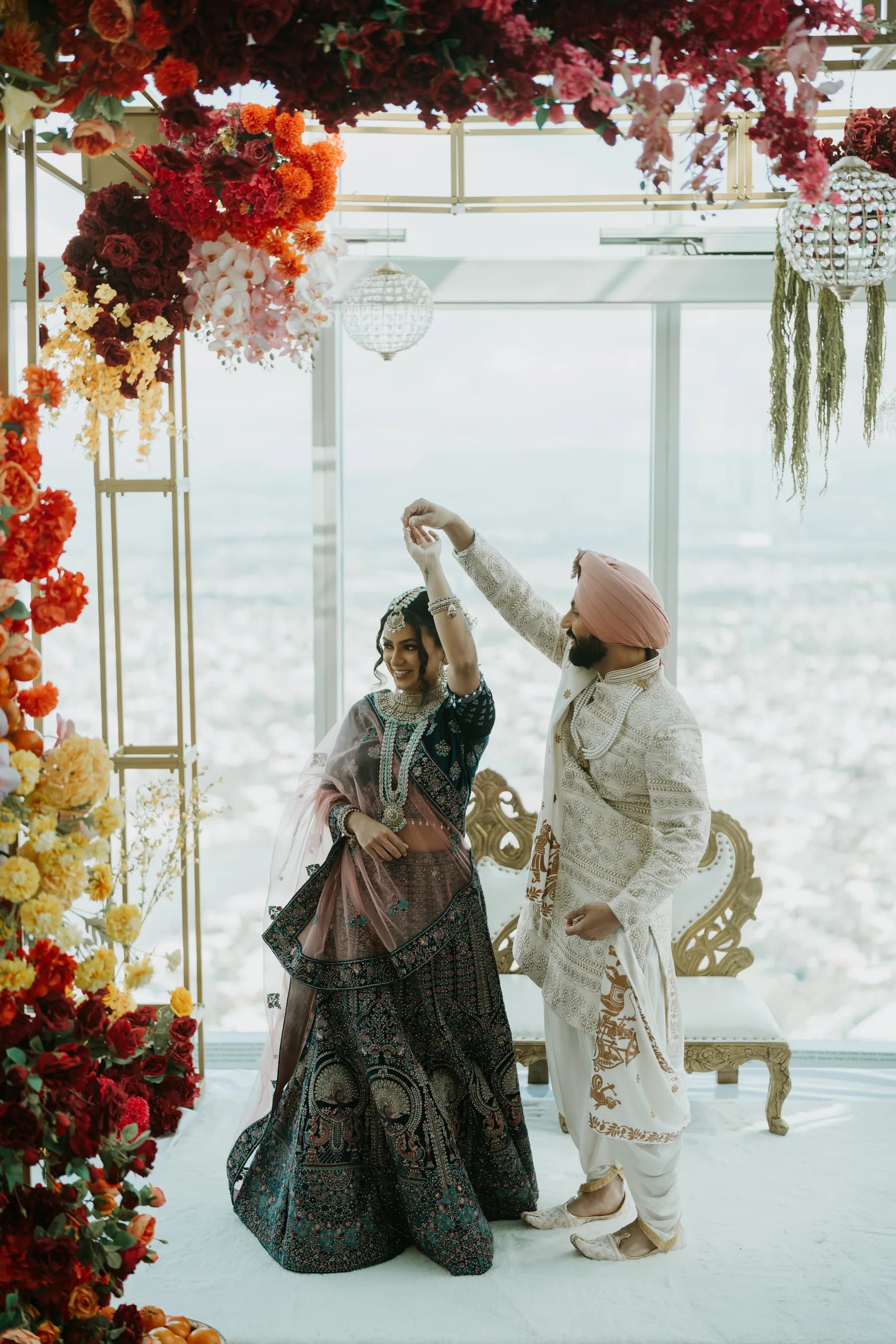 Cohesive Indian wedding design reviewed as one complete visual direction